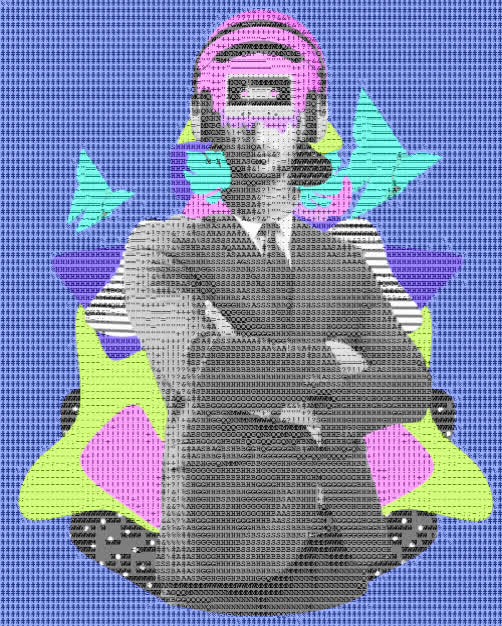 Ascii Man | zeroone - the cultural distribution engine